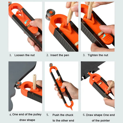 Contour Scribing Ruler