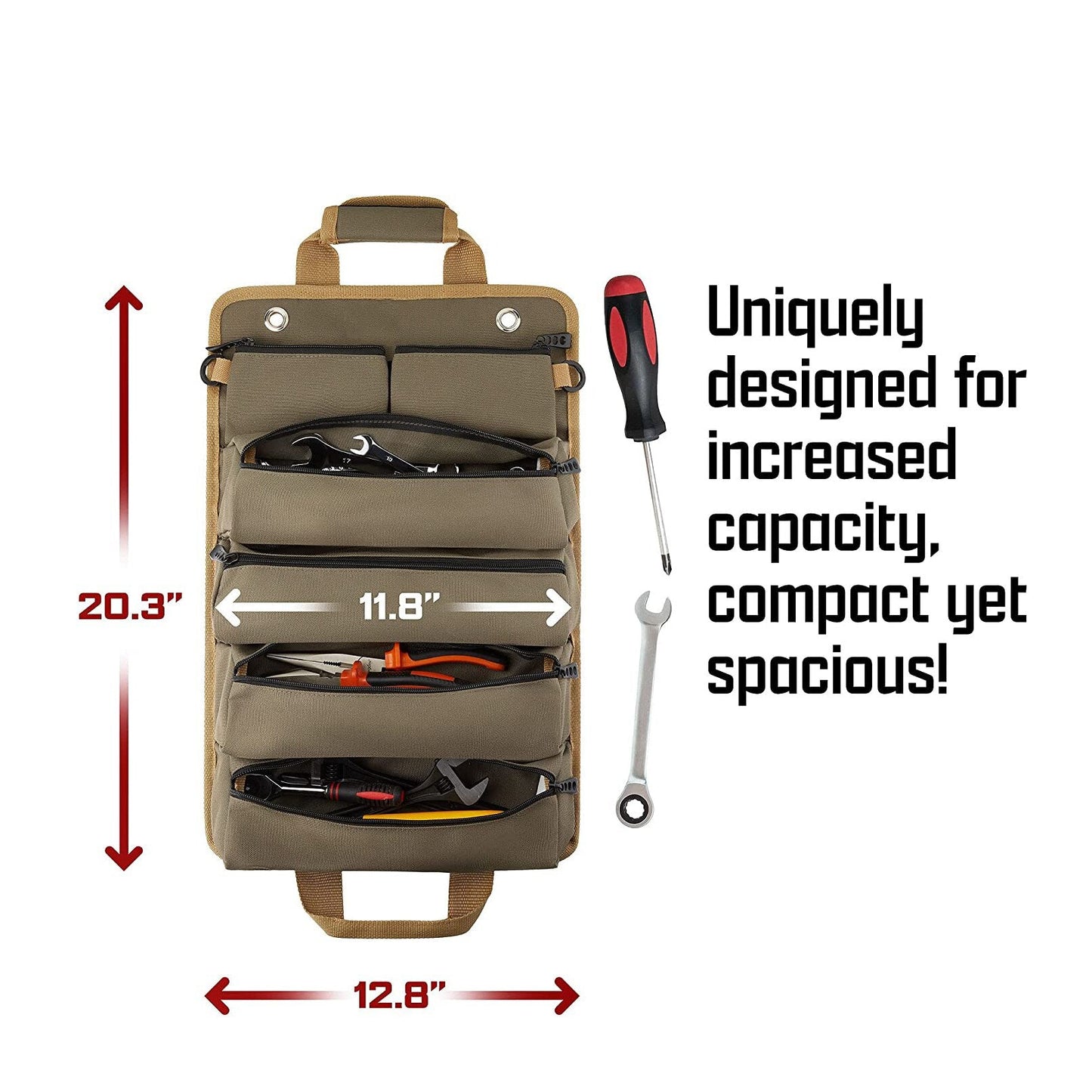 Portable Rolled Tool Bag